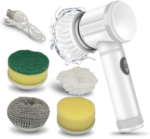 Magic Brush Wireless Battery Cleaning Brush Bathtub Tile Professional Cleaning Brush Rechargeable