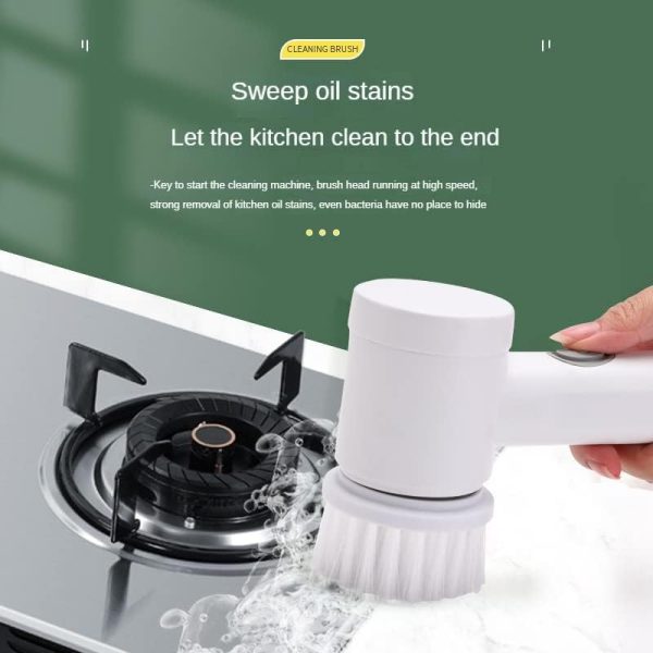 Magic Brush Wireless Battery Cleaning Brush Bathtub Tile Professional Cleaning Brush Rechargeable