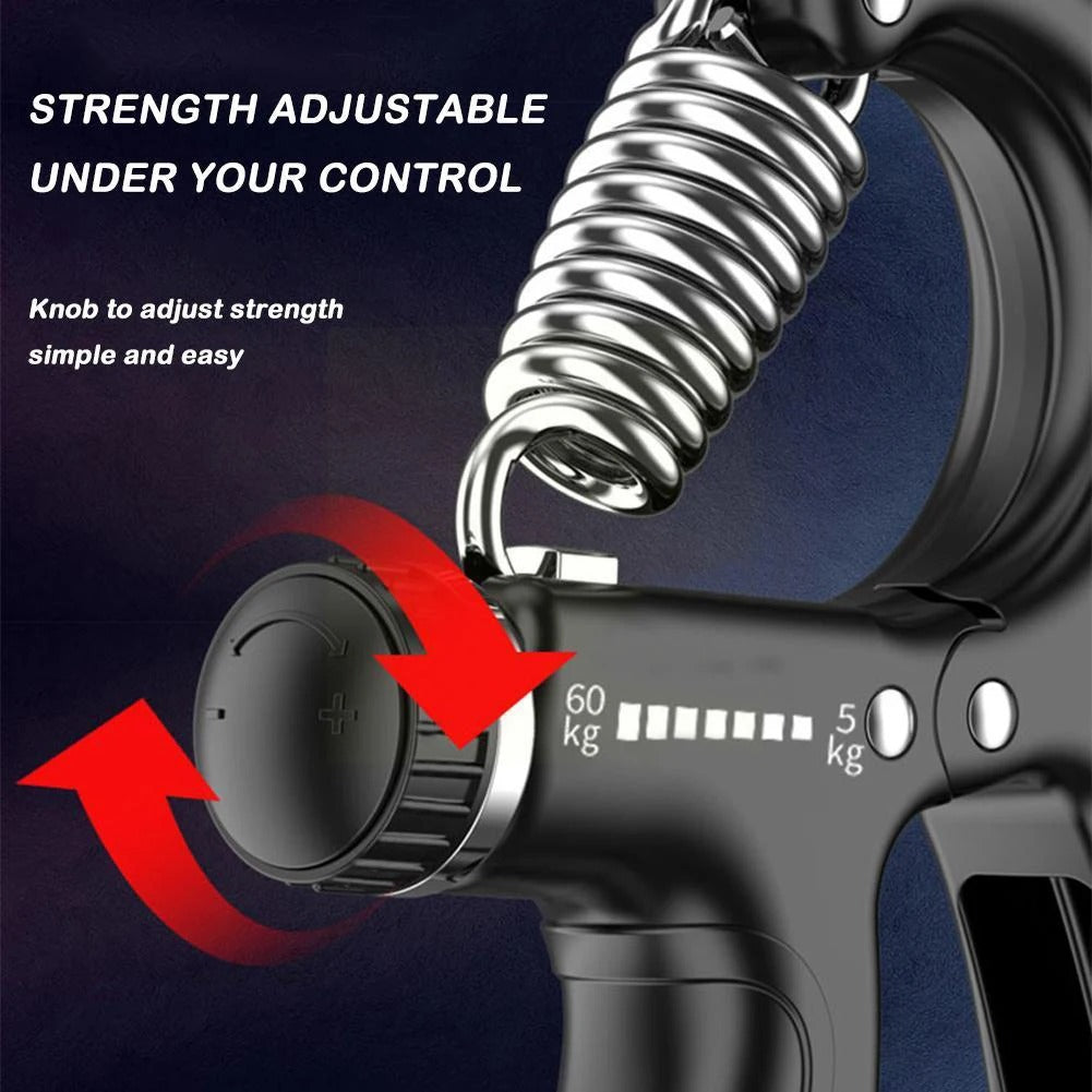 Adjustable Hand Gripper with Built-in Counter – Grip Strength Trainer for Forearm, Wrist & Finger Exercise (Random Color)
